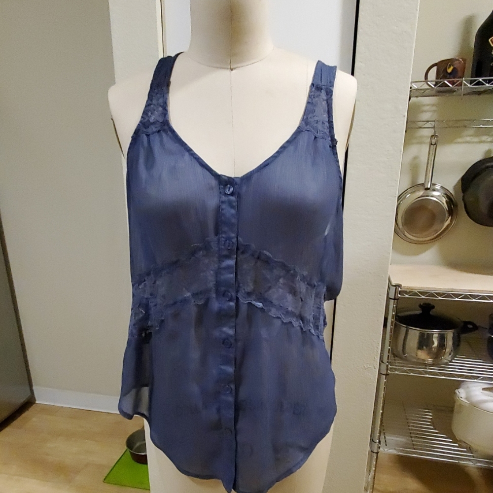 Racer lace tank
